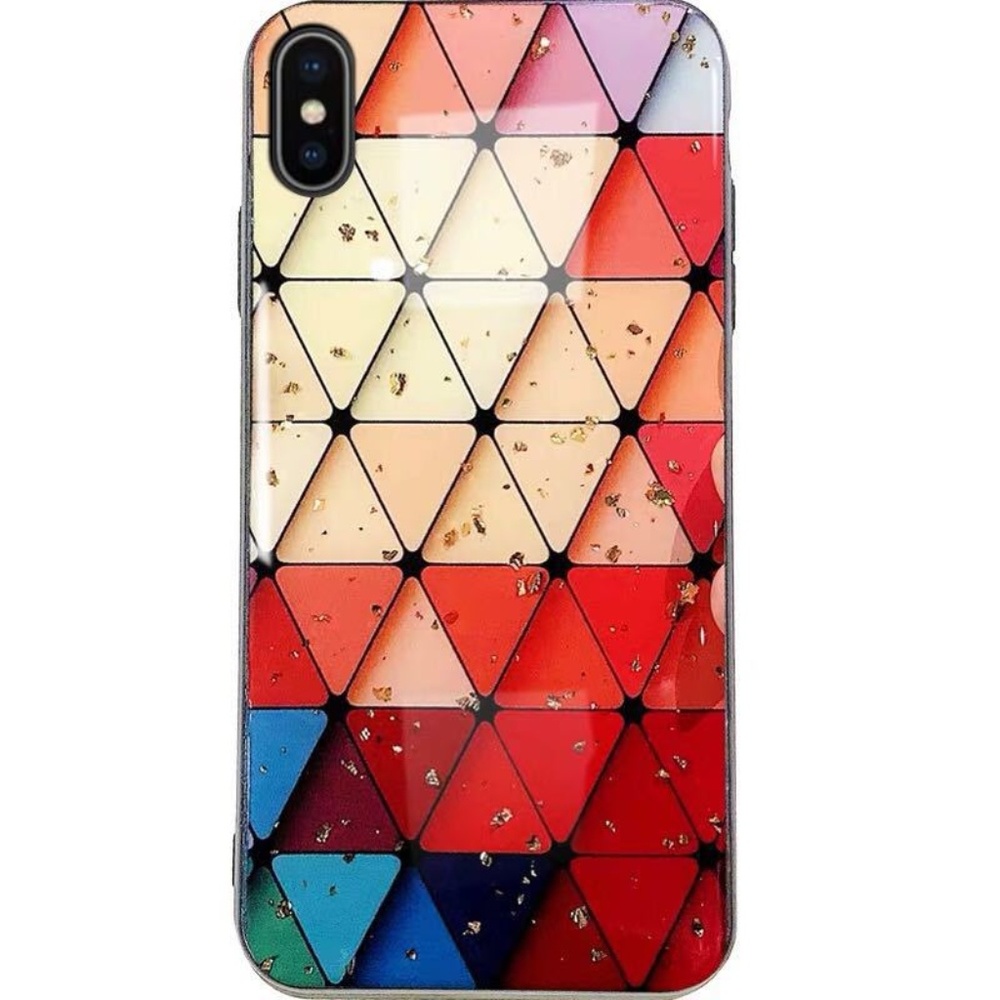 Glitter Plaid Hard Silicone Soft Bumper Phone Case - Picture 4 of 6